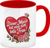 Dieser Mann hat eine echt tolle Frau Kaffeebecher in rot Produktbild-Vorschau 1