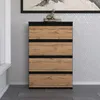 STIV Möbel | Armoire + commode Noir Mat/Dub Wotan | 2 Voir les images du produit 9