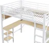 Lit superposé Flieks 140 x 200 cm avec bureau et port USB, Voir les images du produit 6