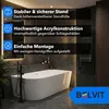 Belvit Badewanne halbfreistehend & freistehend aus Acryl – Produktbild-Vorschau 2