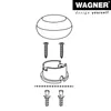 WAGNER Wandtürstopper ROUND - Ø 30 x 17 mm, Metall Produktbild-Vorschau 4