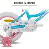 HILAND 14 Zoll Mädchen Kinderfahrrad mit Korb & Bändern, Produktbild-Vorschau 5