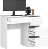 PC-Schreibtisch AKORD A7 rechts in der Farbe Weiß mit B90 x Produktbild-Vorschau 2