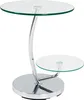 HAKU Beistelltisch chrom - Metall, Sicherheitsglas 10 mm, Produktbild-Vorschau 1