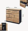 Credenza "Kyr" con 1 anta e 3 cassetti 80 x 40 x 75 cm Anteprima dell’immagine prodotto 8