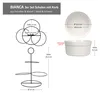 Bianca 3er Set Porzellan-Schalen Set mit Ständer Dips Produktbild-Vorschau 6