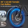 E-Bike Cityrad Cityrad E7 20"×4.0Fat Elektrofahrrad 720WH Produktbild-Vorschau 4