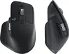 Two views of a black Logitech mouse on a white background. Anteprima dell’immagine prodotto