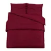 vidaXL Komplet pościeli Bordeaux czerwony 155x220 cm Podgląd zdjęcia produktu 1