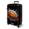NoBoringSuitcases.com® Großer Koffer - Rugby-Ball umgeben Produktbild-Vorschau 2