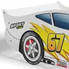 Letto a forma di auto 140x70, bianco, senza materasso, CARS Anteprima dell’immagine prodotto 4