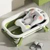 Baby Badewanne Faltbare mit Thermometer und Badekissen Anti Produktbild-Vorschau 5