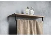 Sapho SKA handdoekhouder met rek, 600x250mm, eikenhout/mat Productafbeelding-voorbeeld 3