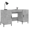 [Home] Schreibtisch Betongrau 140x50x75 cm Holzwerkstoff , Produktbild-Vorschau 3