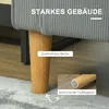 HOMCOM Sofa 2 Sitzer klein Couch mit Armlehne, Stauraum für Produktbild-Vorschau 7