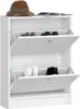 Armadio per scarpe 60 cm con porte pieghevoli Bianco, Anteprima dell’immagine prodotto 2
