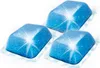 Three blue cleaning tabs are arranged diagonally on a white background. Produktbild-Vorschau