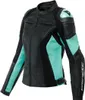 Dainese Racing 4 Damen Motorrad Lederjacke, schwarz/türkis, Produktbild-Vorschau 1