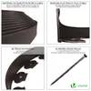 VOUNOT® Flexible Rasenkante Beeteinfassungen Kunststoff, Produktbild-Vorschau 4