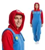 Onesie Kigurumi pigiama Super Mario costume travestimento Anteprima dell’immagine prodotto 1