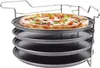 MICHELINO 5-częściowy zestaw do pieczenia pizzy 4 okrągłe Podgląd zdjęcia produktu 1
