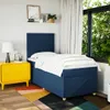 Boxspringbett mit Matratze Blau 80x200 cm Stoff Produktbild-Vorschau 3