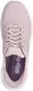 A top-down view of a pink Skechers sneaker. Voir les images du produit
