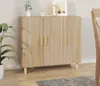 vidaXL Sideboard Sonoma-Eiche 90x34x80 cm Holzwerkstoff -  Produktbild-Vorschau 2