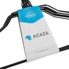 A close-up view of a stack of black wire hangers with a product tag attached. Produktbild-Vorschau