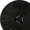 A close-up, top-down view of a black charcoal filter for a kitchen range hood. Produktbild-Vorschau