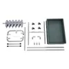 A collection of parts for a mop holder or stand, laid out on a white background. Podgląd zdjęcia produktu