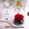 Engel-Figur mit roter ewiger Rose Dekoration Geschenk für Produktbild-Vorschau 2