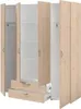 Armoire chambre VARIA -Reproduction chene - 4 portes Voir les images du produit 10