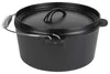 Grillmeister Dutch Oven Gusseisen Topf 4.2L 4-teilig Grill Produktbild-Vorschau 2