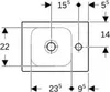 Geberit iCon Handwaschbecken 380mm, HL rechts, ohne Produktbild-Vorschau 10