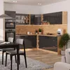 Eckküche Vicco R-Line Anthrazit Hochglanz/Goldkraft Eiche Produktbild-Vorschau 4