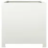 vidaXL Pflanzkübel Weiß 50x50x50 cm Stahl Produktbild-Vorschau 4