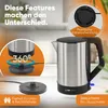 Clatronic Wasserkocher Edelstahl | 1,5 Liter | BPA frei | Produktbild-Vorschau 3