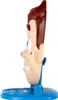 Side view of a toy face with pimples on a blue stand. Podgląd zdjęcia produktu