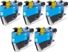 5 x kompatible Druckerpatrone LC-3213 BK Cyan für Brother Produktbild-Vorschau 1