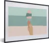 MuchoWow® Gerahmtes Poster Sommer - Eiscreme - Hand 40x30 Produktbild-Vorschau 1