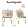 A size chart for a chair, showing dimensions and weight capacity. Two views of the chair are presented with measurement lines and text. Anteprima dell’immagine prodotto