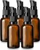 5x Glasflasche braun 30 ml mit schwarzer Pumpe leere Produktbild-Vorschau 1