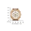 A watch is shown with a ruler and measurement markings to indicate its size. Anteprima dell’immagine prodotto