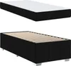 vidaXL Cadre de lit avec matelas Noir 90 x 200 cm Tissu Voir les images du produit 4
