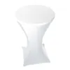 Stretch Stehtisch Husse in Weiß (70 cm)  - Bügelfrei, - Produktbild-Vorschau 1