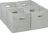 Relaxdays Aufbewahrungsbox 4er Set, faltbare Regalboxen, Produktbild-Vorschau 1