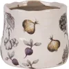 Clayre & Eef Kvetináč Ø 11x10 cm Béžová keramika Zelenina Náhľad obrázku produktu 3