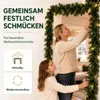 Vianočná girlanda Ø 10 cm zelená 10 metrov - umelá Náhľad obrázku produktu 6