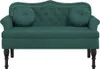 Banco con cojín, color verde oscuro, 120,5 x 65 x 75 cm, Vista previa de la imagen del producto 3